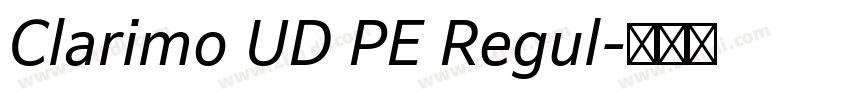 Clarimo UD PE Regul字体转换